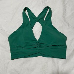 Aritzia TNABUTTER Volley Sports Bra Sz L in Nature Green